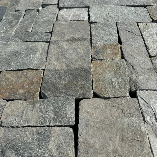 Multi-Tone Natural Fieldstone Mosaic Stacked Stone Veneer Indoor Outdoor Wall Cladding