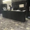 Polished Dark Coffee Limestone Flooring With Natural Rust Streaks, 1.8cm Thickness