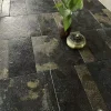 IMG_6879 5x20cm Antique Veined Black Limestone Linear Wall & Floor Tile