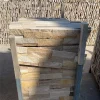 mmexport1705035055813 Yellow Ledger Stacked Stone Panels For Courtyard Landscape Retaining Wall