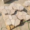 Golden Cream Limestone Crazy Paving Flagstone | Natural Garden Patio Stone