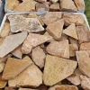 Cream Natural Split Crazy Stone Wall Cladding, 1-3cm Irregular Fieldstone Veneer