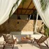 Cream Natural Split Crazy Stone Wall Cladding, 1-3cm Irregular Fieldstone Veneer