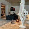 Antique Finish Beige Limestone Slabs With Natural Brown Veins, 1.8cm Wall & Floor Multi-Use Stone