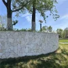 Hand-split natural face white sandstone crazy paving, irregular minimalist stone for indoor accent walls and outdoor landscape retaining walls