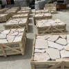 Minimalist White Irregular Sandstone Crazy Paving Veneer