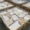 Minimalist White Irregular Sandstone Crazy Paving Veneer