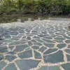 Black Slate Crazy Paving for Natural Outdoor Flooring & Landscape Design