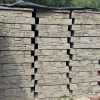 Natural Yellow Stacked Ledger Stone Garden Retaining Wall and Villa Exterior Wall Cladding