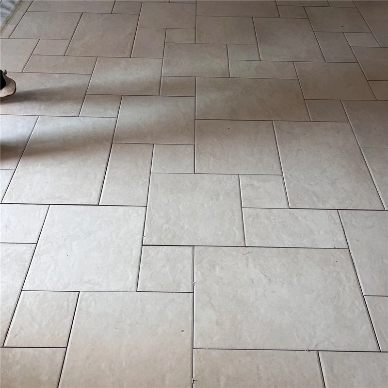 Large format off‑white limestone paving for residential patio outdoor flooring