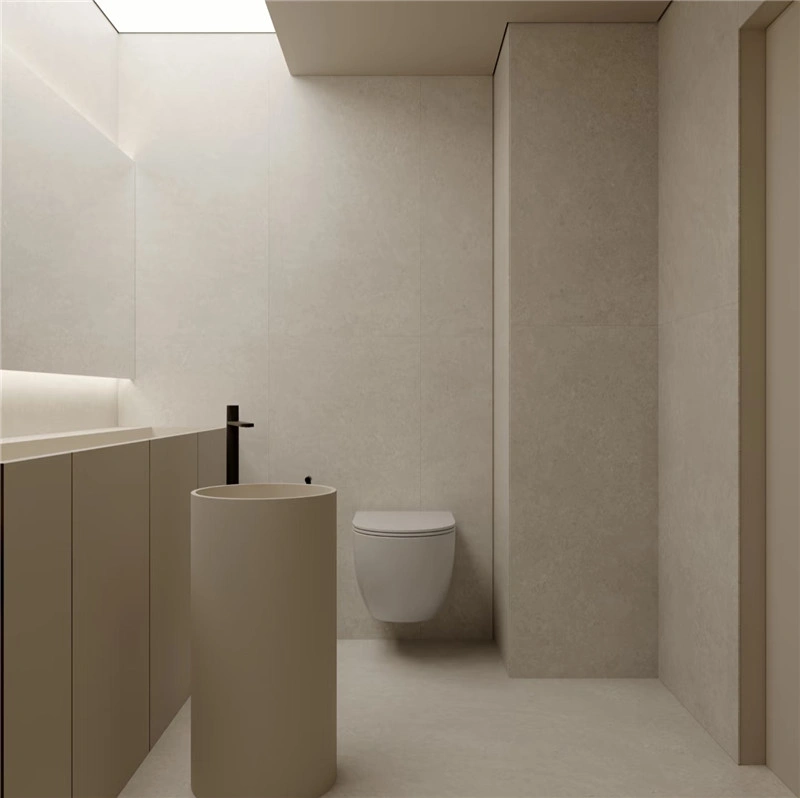 Off‑white limestone slabs for modern bathroom wall cladding interior shower renovation