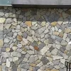Mixed grey rusty vein random flagstone for villa wall and courtyard floor 