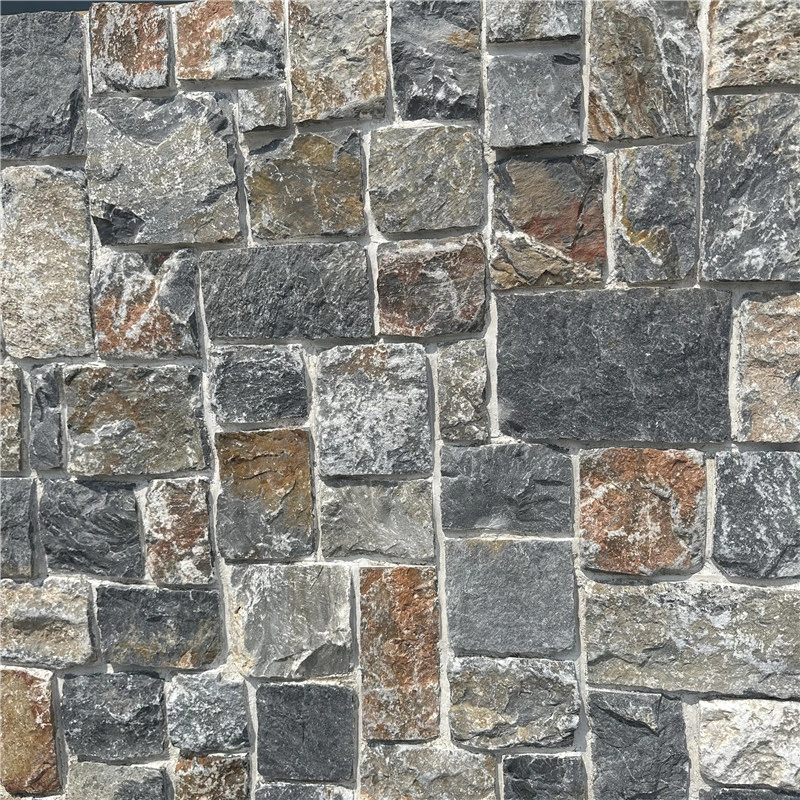 Close‑up view of natural Blue Quartzite Wall Cladding stone texture