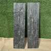 Black Quartzite Ledger Stone Panel | Natural Stacked Stone Wall Cladding