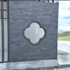 Black Quartzite Ledger Stone Panel | Natural Stacked Stone Wall Cladding