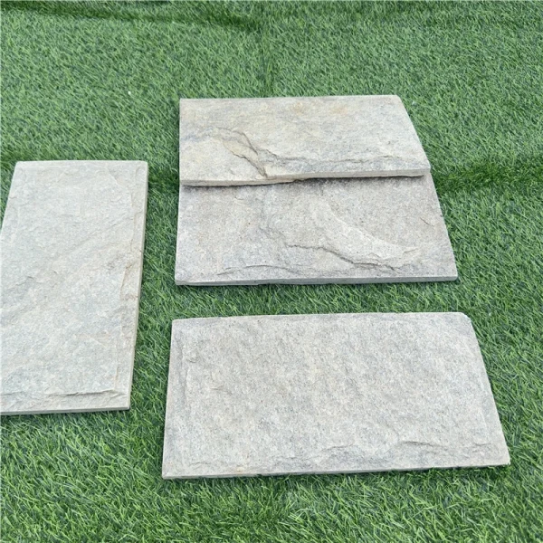 Green Slate Mushroom-Faced Stone for Exterior Walls & Feature Facades