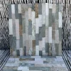 Mixed Grey Stacked Ledger Slate Stone for Outdoor Villa Wall