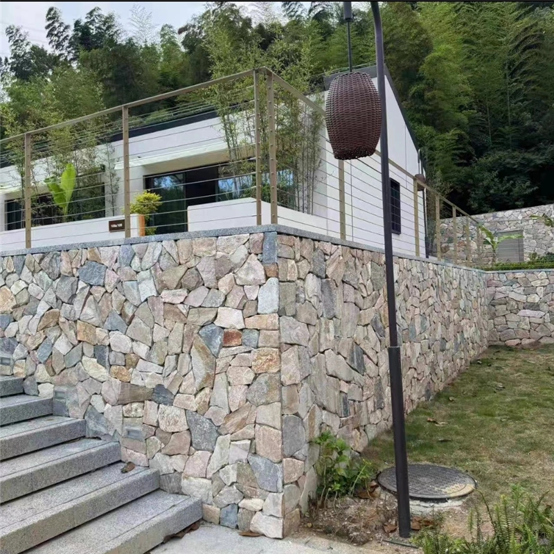 Rustic Crazy Paving Stone for villa retaining walls and outdoor landscape design
