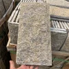 Golden Yellow Mushroom Stone Wall Cladding, natural mushroom‑faced stone tile for exterior wall decoration