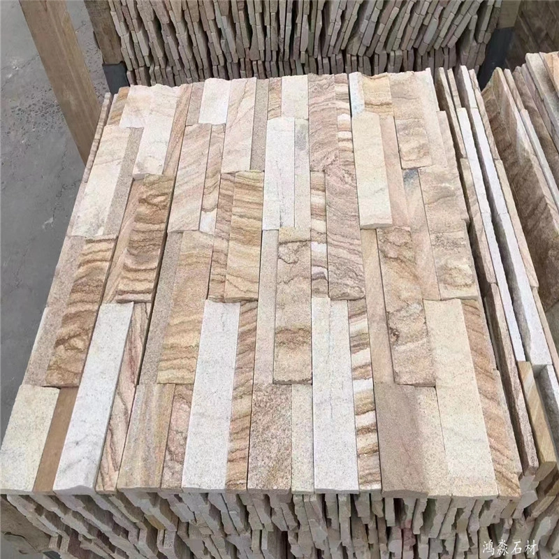 Multicolor Natural Ledger Stone Panels for Exterior Wall Cladding Projects