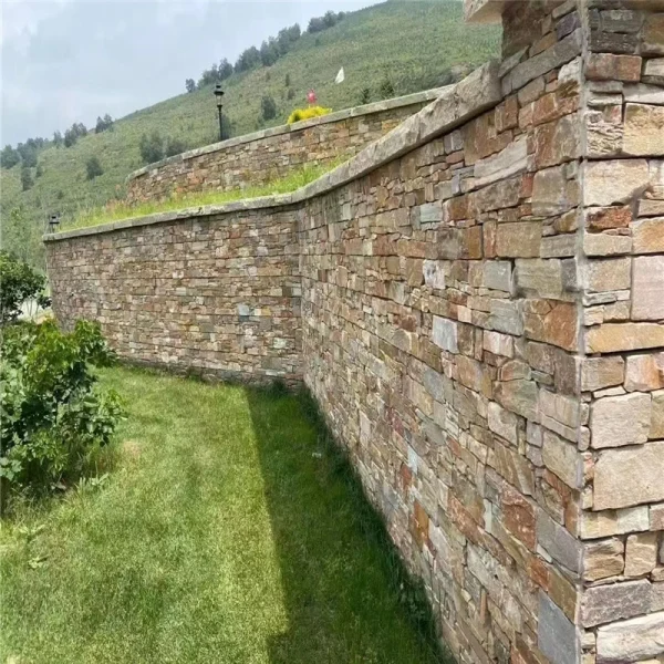Rust Slate Stacked Stone Veneer for Natural Exterior Wall Cladding