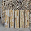 Yellow Wood‑Vein Ledger Stone Wall Cladding for Interior & Exterior Walls
