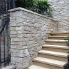 Natural Yellow Stacked Ledger Stone Garden Retaining Wall and Villa Exterior Wall Cladding