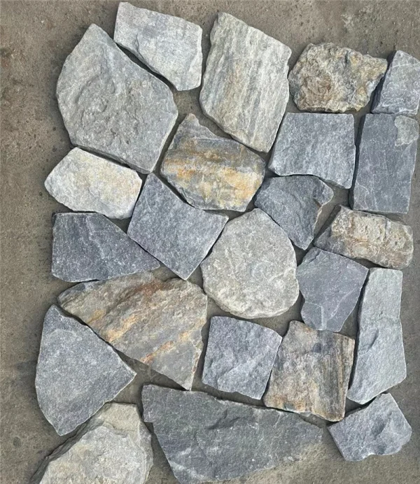 Natural Mixed Grey Crazy Paving Stone Wall Cladding