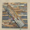 Multicolor Rust Slate Stacked Stone Veneer natural slate wall cladding with grey, brown and rust tones