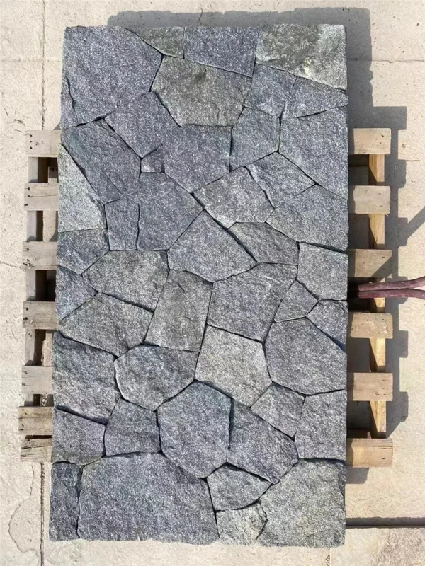 Charcoal Grey Crazy Paving Stone for Patio & Garden Villa Landscaping