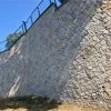 Yellow Rust Crazy Paving Slate | Natural Random Split Face Stone for Villa Exterior Wall & Garden Fence Cladding