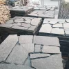 Black Slate Crazy Paving for Natural Outdoor Flooring & Landscape Design
