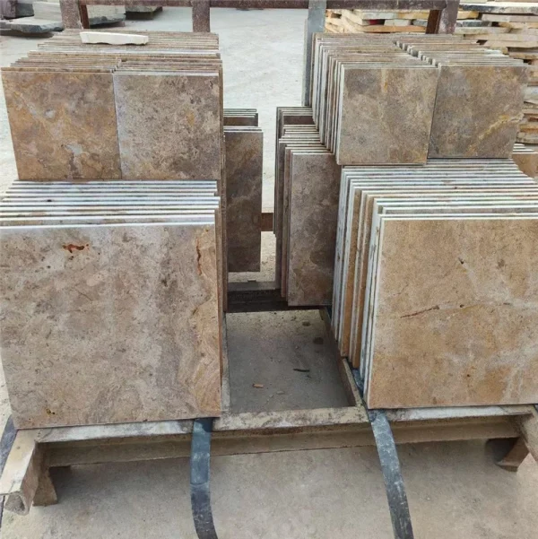 Walnut Brown Limestone for Elegant Villa and Landscape Design