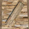 Yellow Wood‑Vein Ledger Stone Wall Cladding for Interior & Exterior Walls