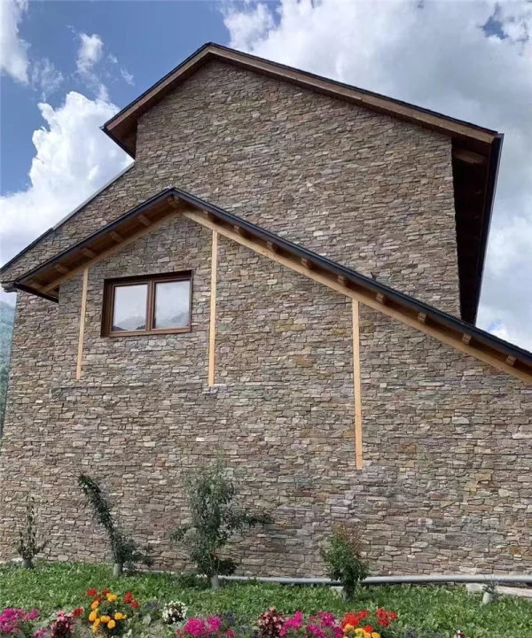 Rust Slate Stacked Stone Veneer for Natural Exterior Wall Cladding
