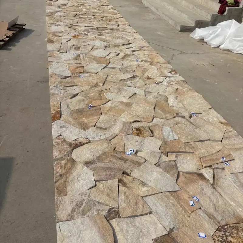 Natural random stone cladding for exterior & interior wall decoration