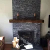 Black Quartzite Ledger Stone Panel | Natural Stacked Stone Wall Cladding
