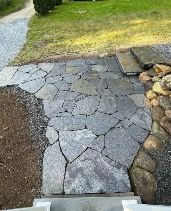 Grey Random Flagstone Paving, natural irregular grey flagstone for garden patio paving