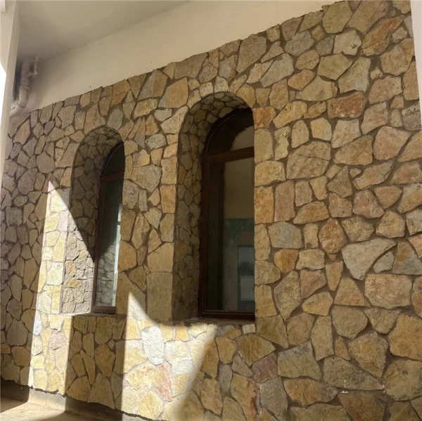 Golden Rust Random Fieldstone for Natural Stone Walls, Garden Features and Outdoor Spaces