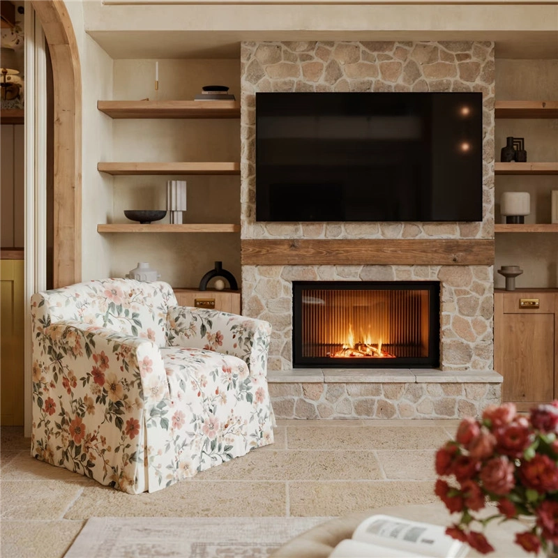 Yellow Stone Interior Wall around fireplace and TV area