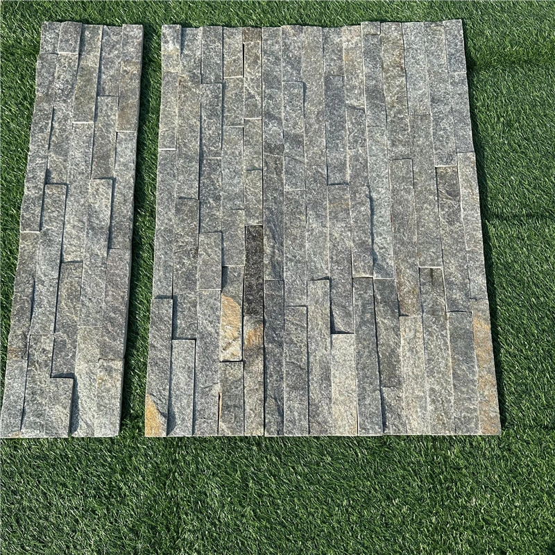 Green Quartzite Ledger Stone samples showing natural color variation and texture