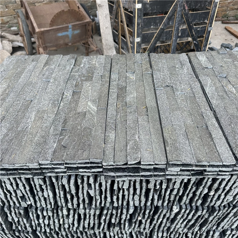 Green Quartzite Ledger Stone bulk stock prepared for export shipment