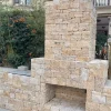 Tan Limestone Stacked Stone for Residential Wall Applications