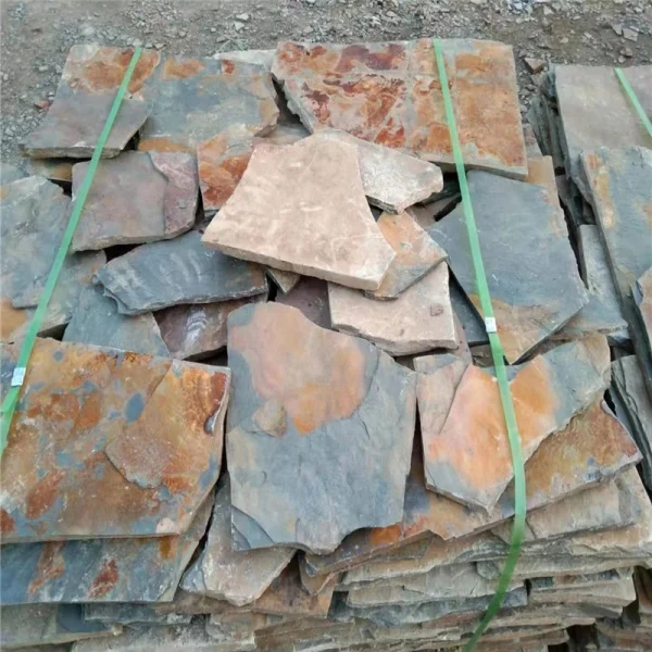 Rusty Slate Crazy Paving – Natural Irregular Stone for Outdoor Patios & Garden Paths