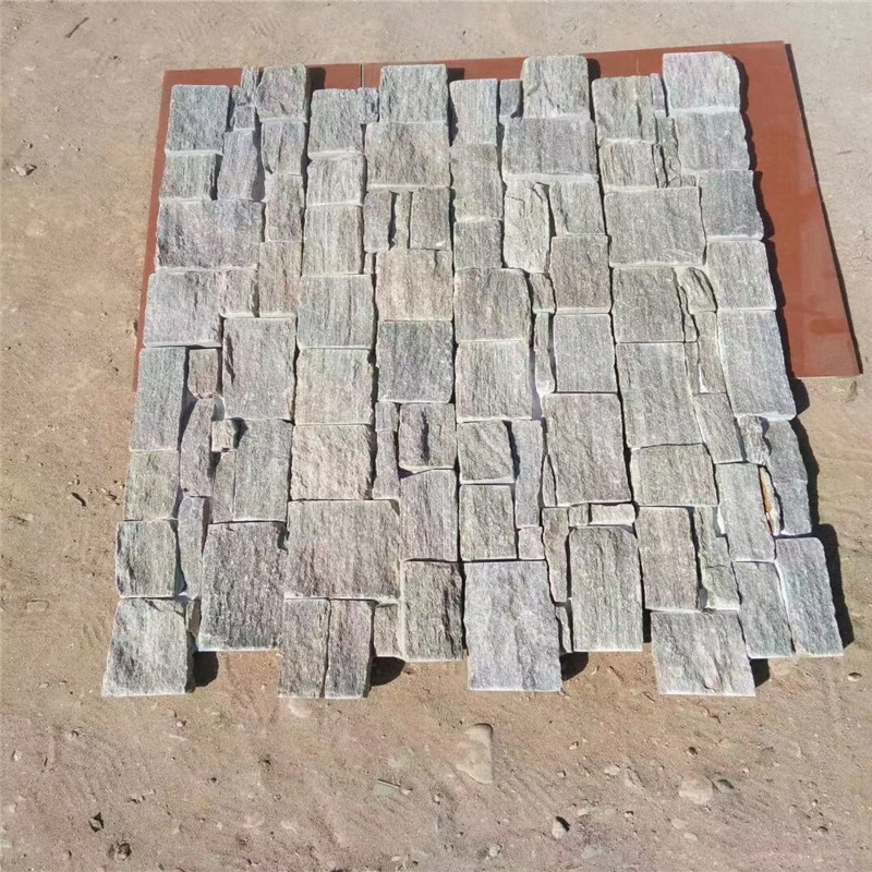 Bulk stock Grey Slate Ledger Stone for villa exterior facade cladding