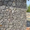 Dusky Purple Crazy Paving Landscape Retaining Wall Dusky Purple Crazy Paving irregular stone wall cladding for an outdoor landscape retaining wall