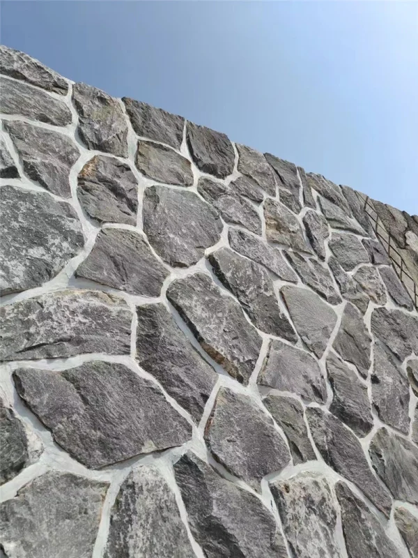 mmexport1703556675610 Black Natural Crazy Paving Wall Stone for a Bold and Dramatic Stone Finish