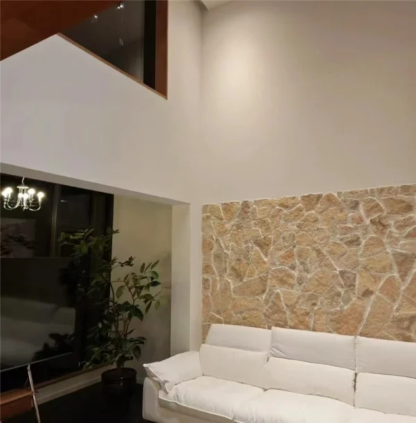 Transform Interiors with Yellow Natural Stone Interior