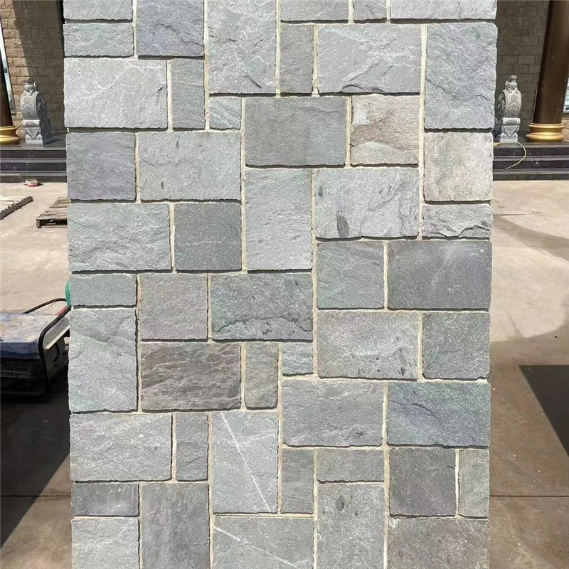 Cloud Grey Slate Wall Cladding, finished slate wall panel sample